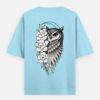 Great Horned Owl Oversized T-Shirt – Premium 240 GSM Cotton Streetwear