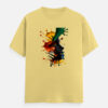 Vibrant Face Splash Unisex Classic Crew T-Shirt – Abstract Color Burst Graphic Tee