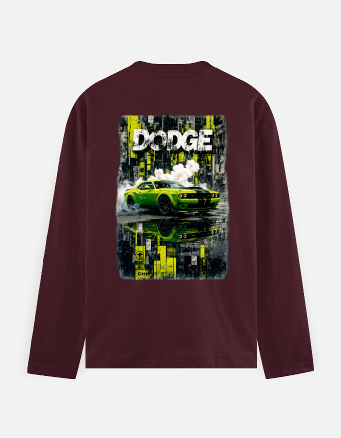 Dodge Drift Graphic Men’s Full Sleeve T-Shirt | 180 GSM - Image 2