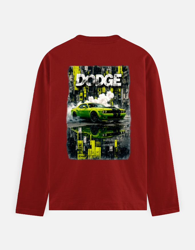 Dodge Drift Graphic Men’s Full Sleeve T-Shirt | 180 GSM